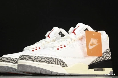 Hyperoad Reimagined Jordan 3 Air Cement White 1022